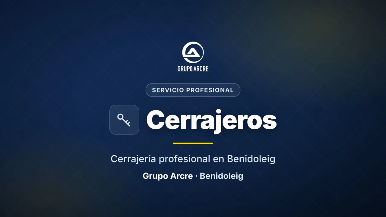 Cerrajería profesional en Benidoleig